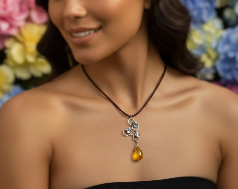 5 Chamber Honeycomb Pendant