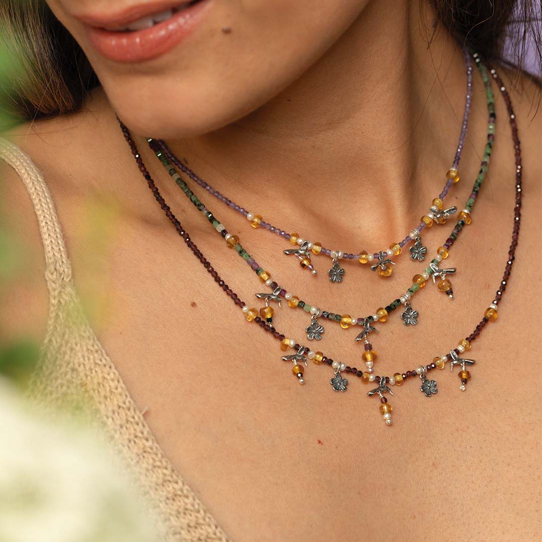 Collar 3 Colibríes