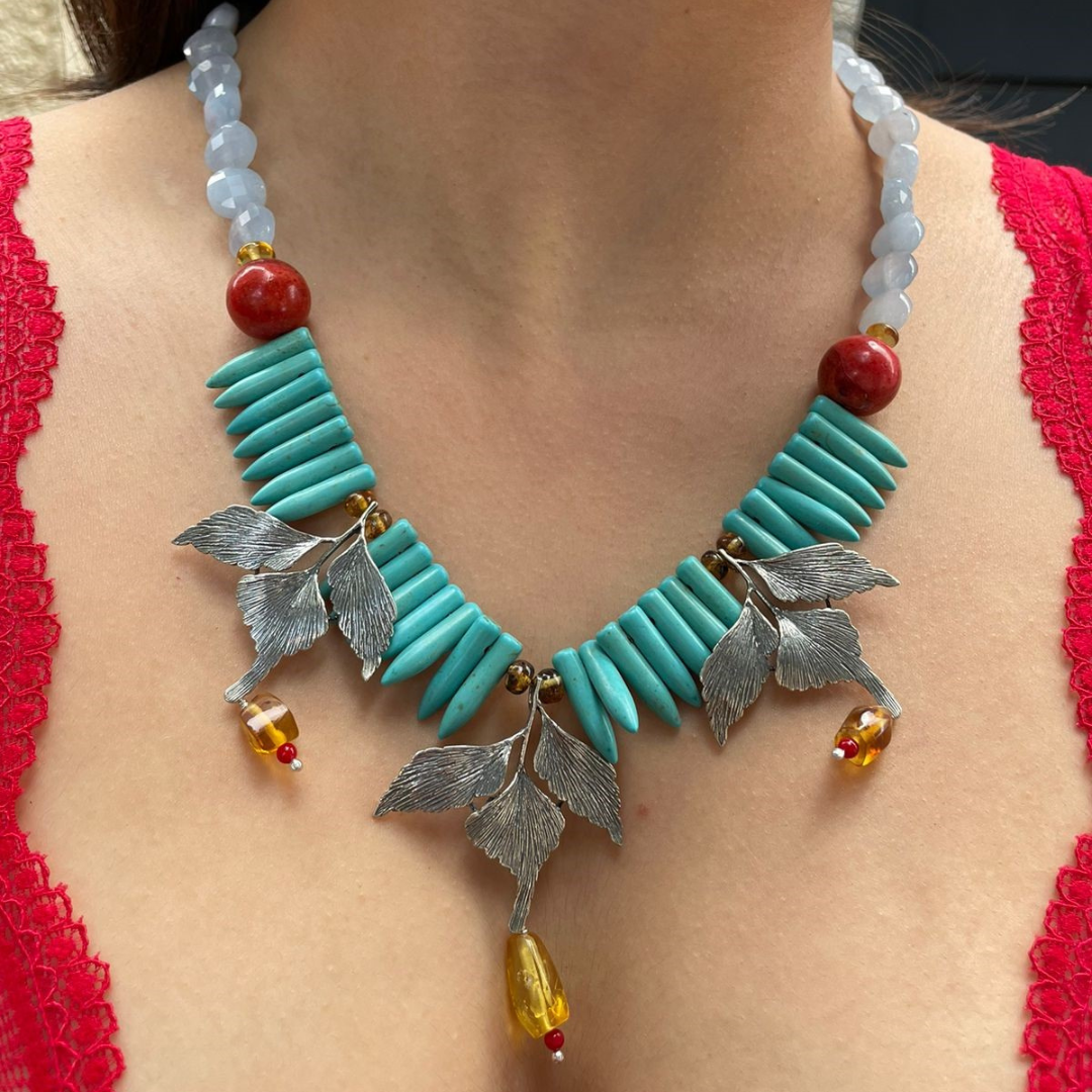 3 Ferns Necklace