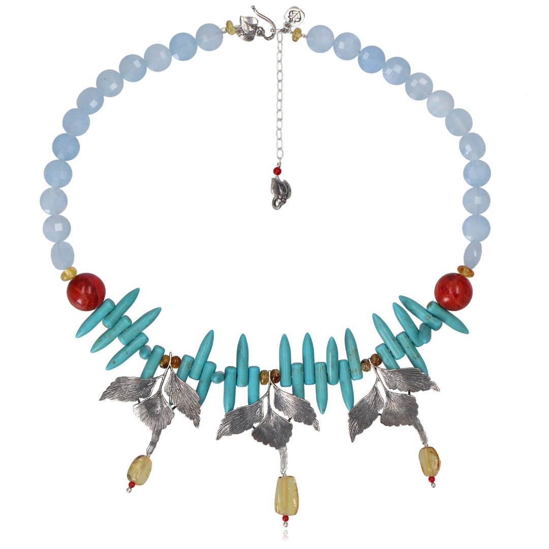 3 Ferns Necklace