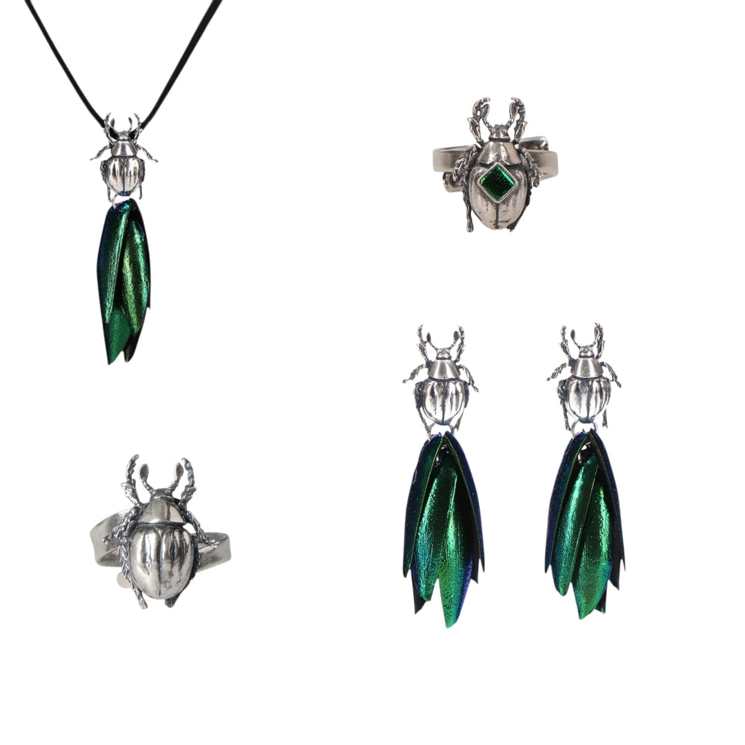 Aretes Escarabajo con Alas