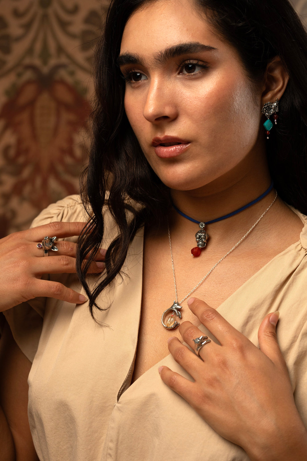 Xoloescuincle coiled choker