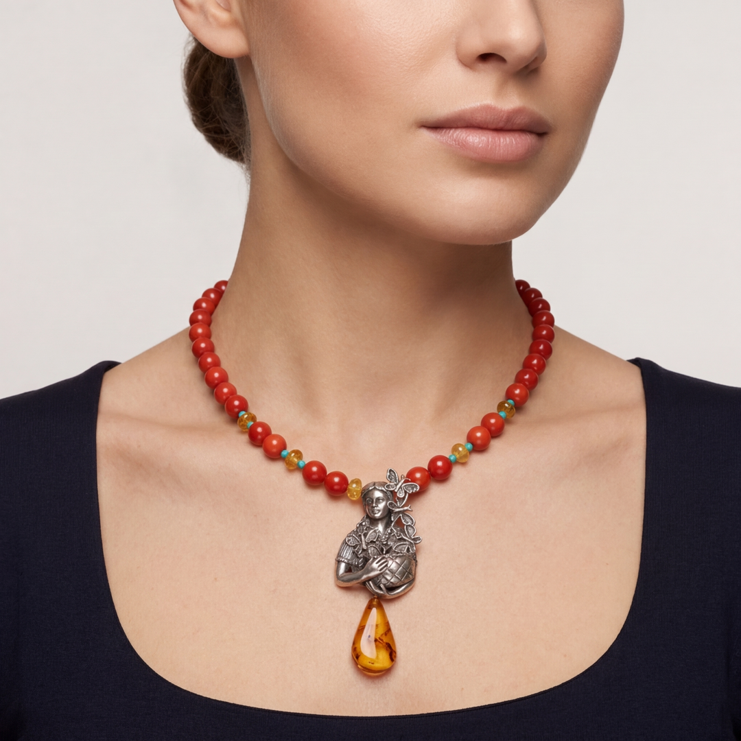 Collar Uariti con Mariposas