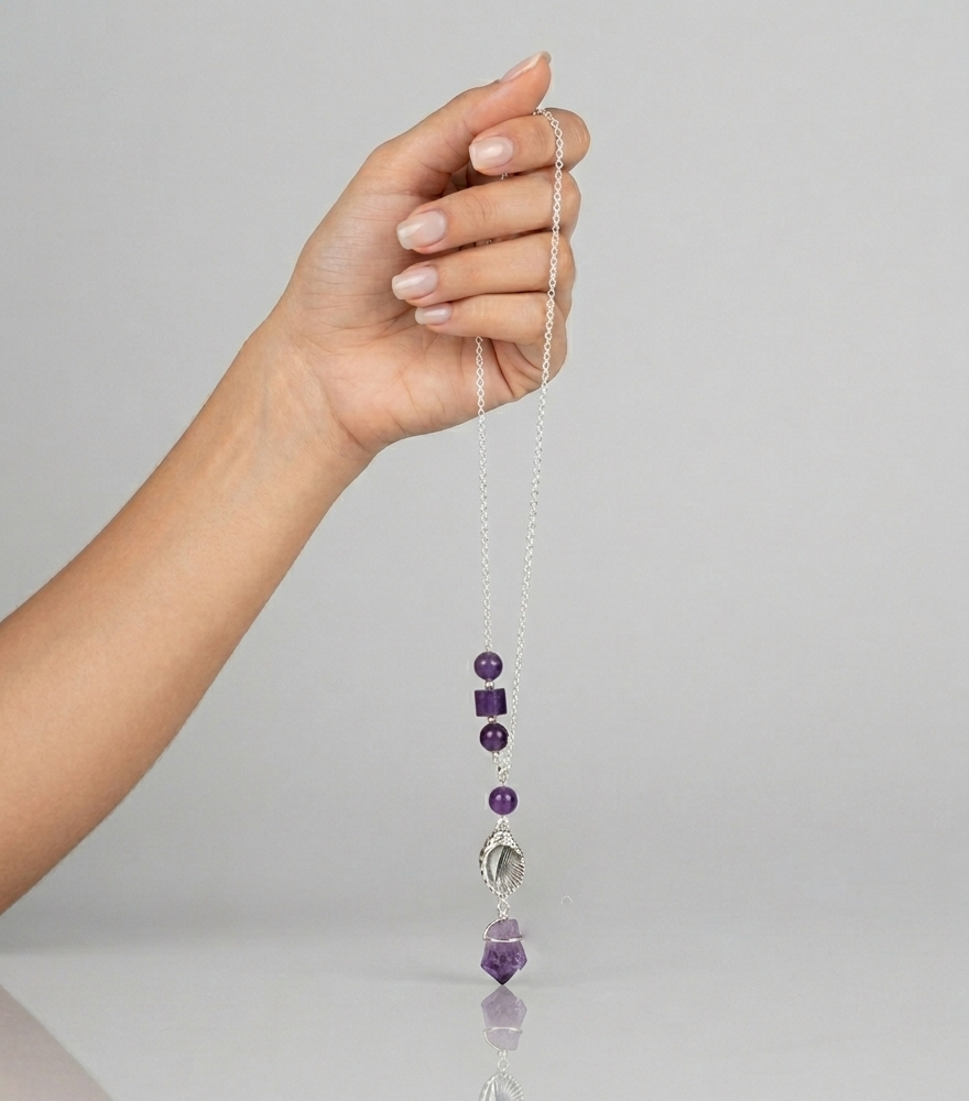 Long Purple Snail Choker