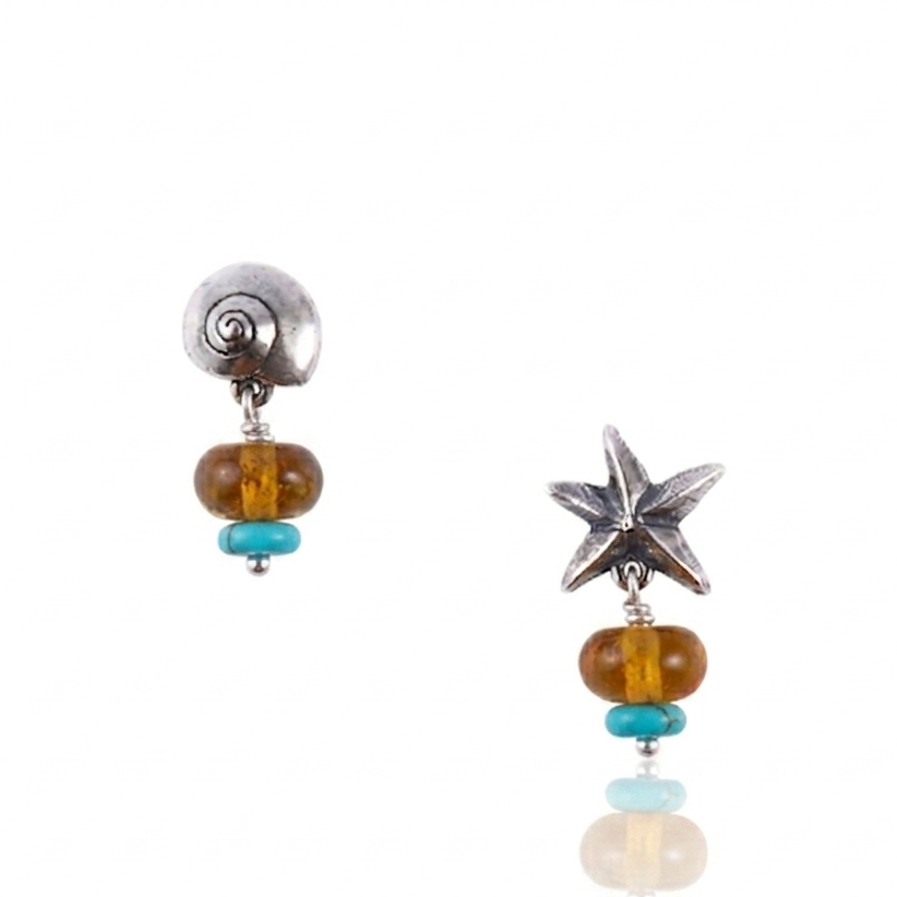 Aretes Estrella y Caracol