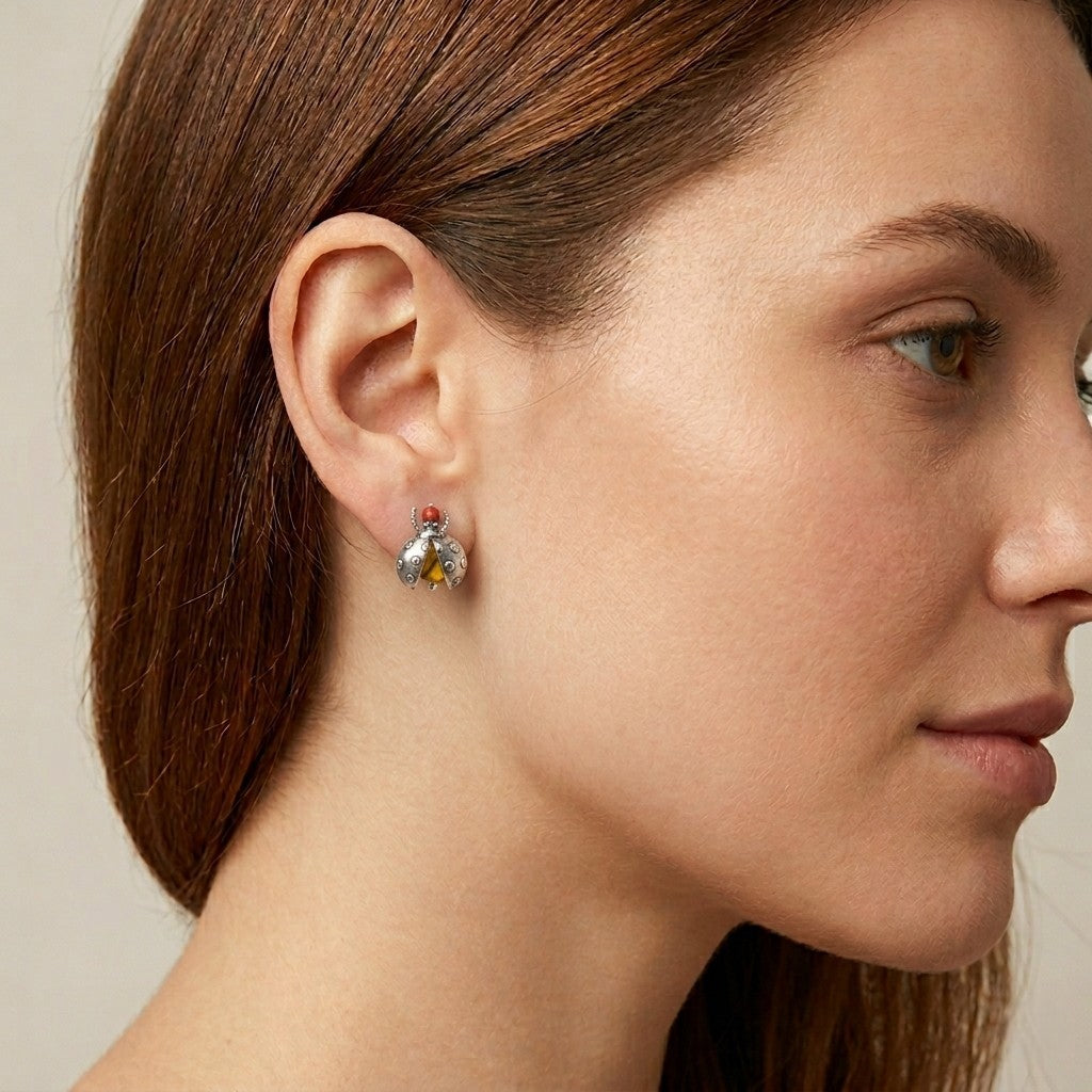 Aretes catarinas ámbar