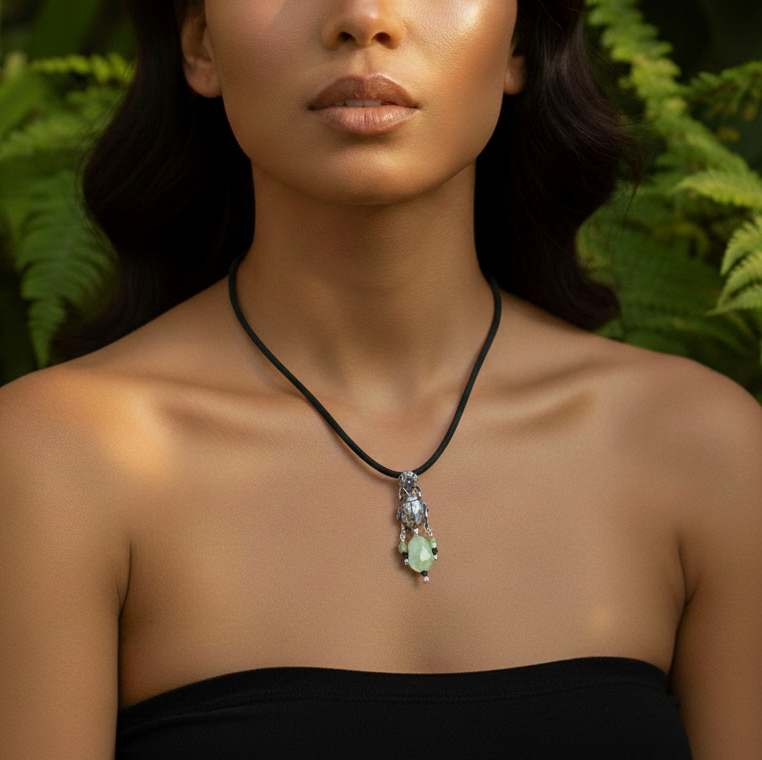 Flower Beetle Pendant