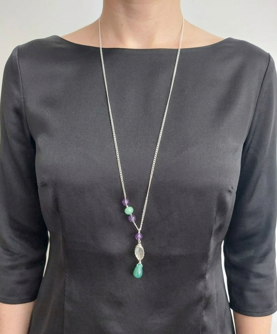 Long Purple Snail Choker