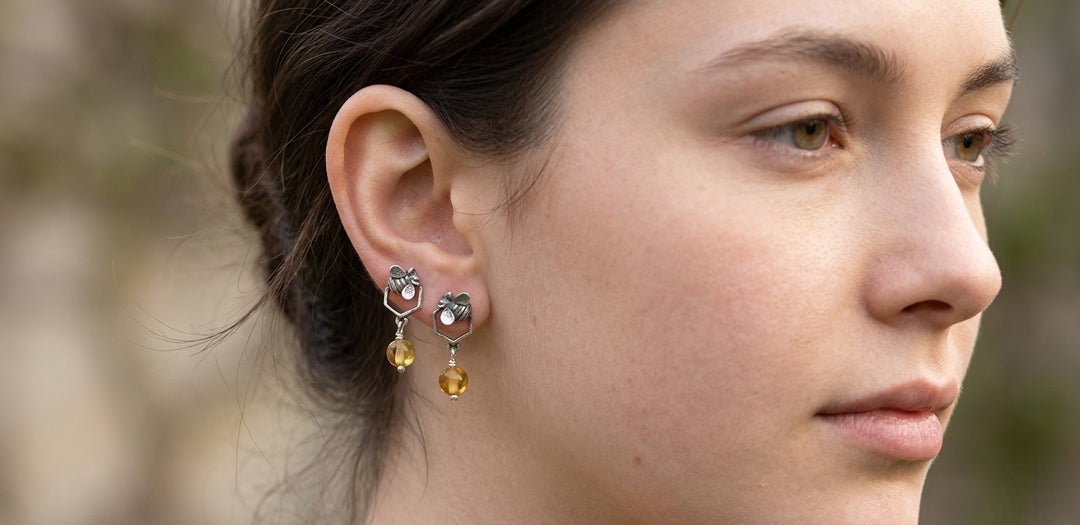 Aretes panal sencillo una cámara