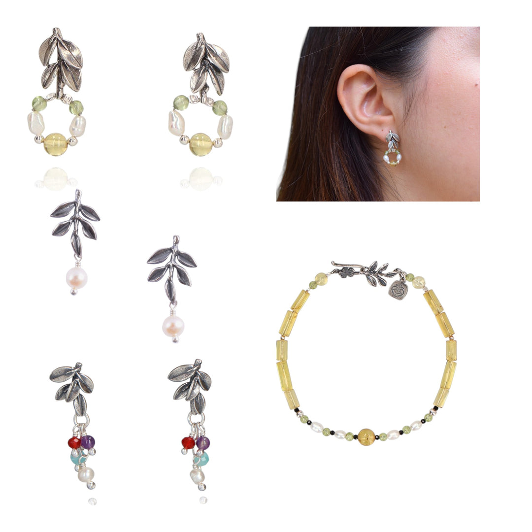 Aretes Helecho Ch.