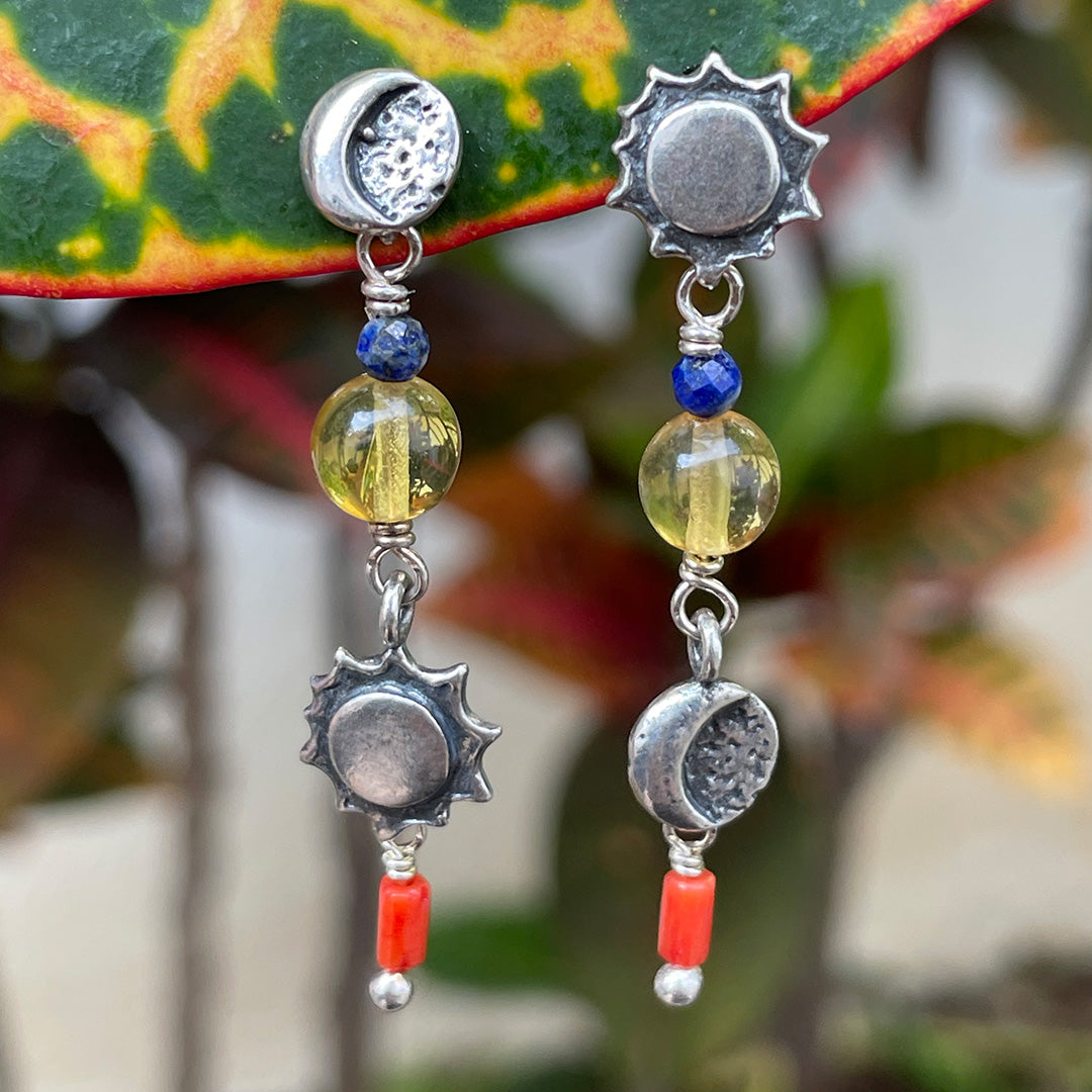 Aretes Sol y Luna