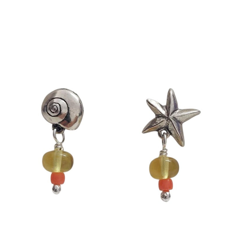 Aretes Estrella y Caracol