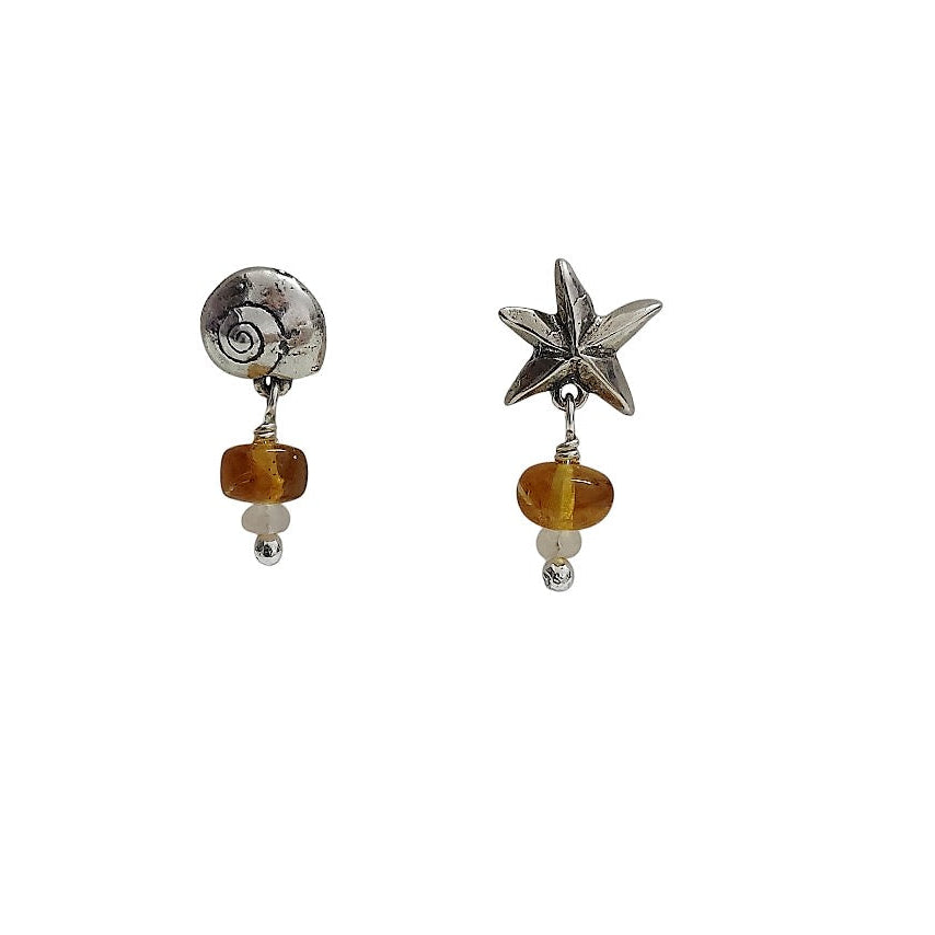 Aretes Estrella y Caracol