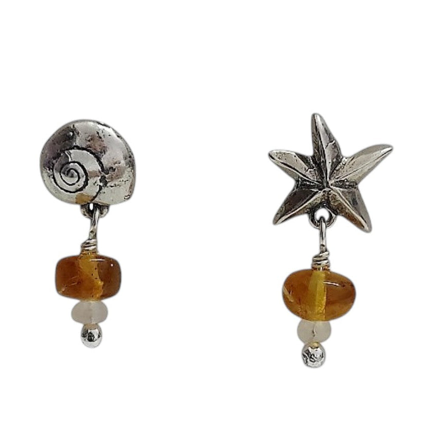 Aretes Estrella y Caracol