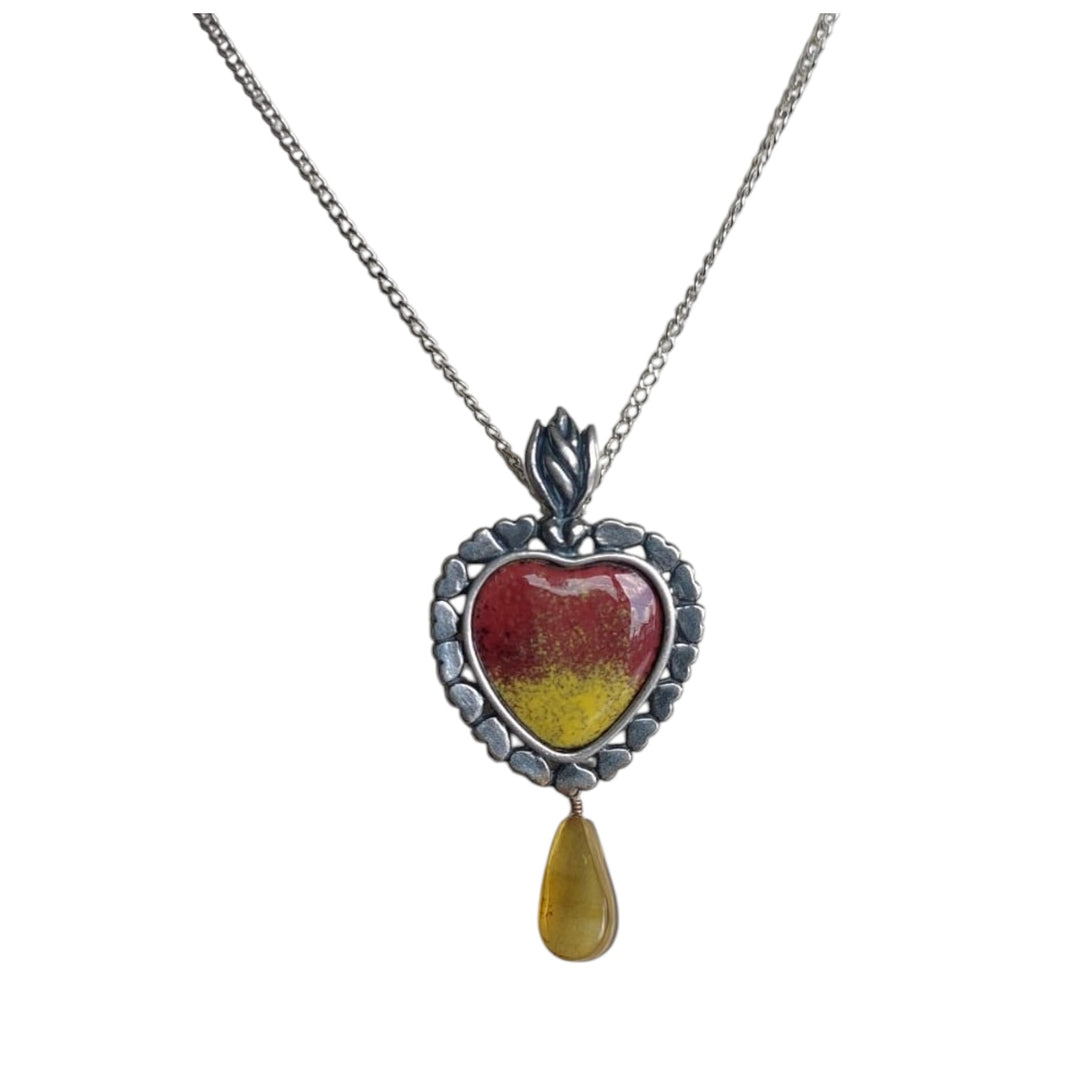 Gargantilla Corazón Flama