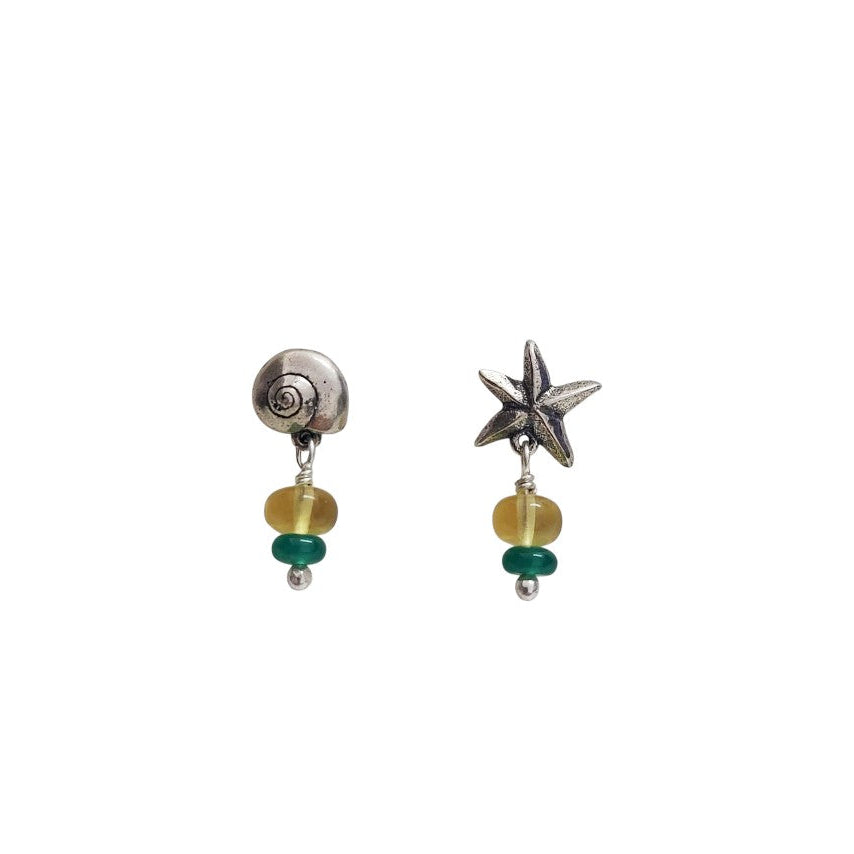 Aretes Estrella y Caracol