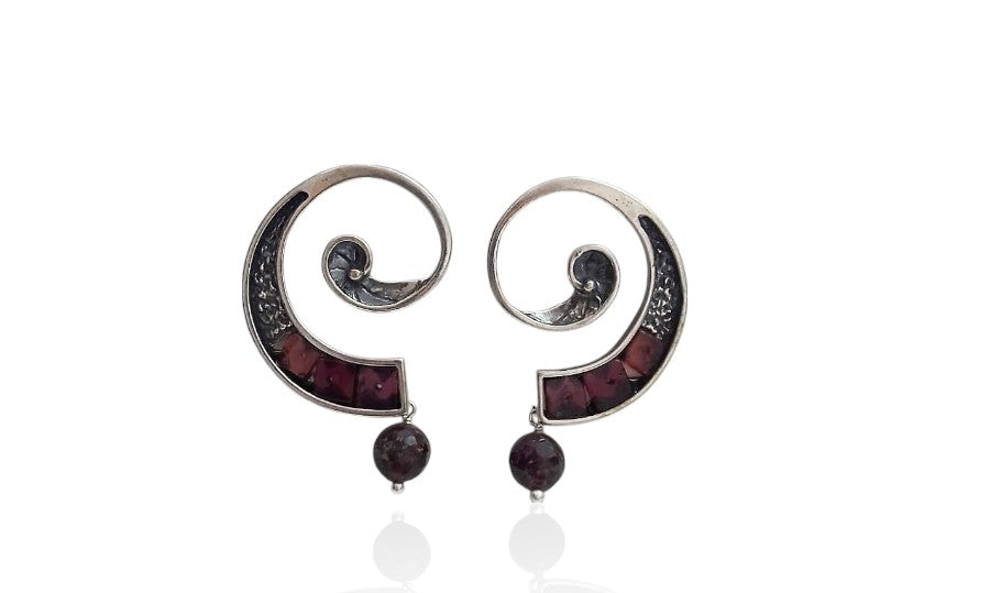 Large Spiral Earrings