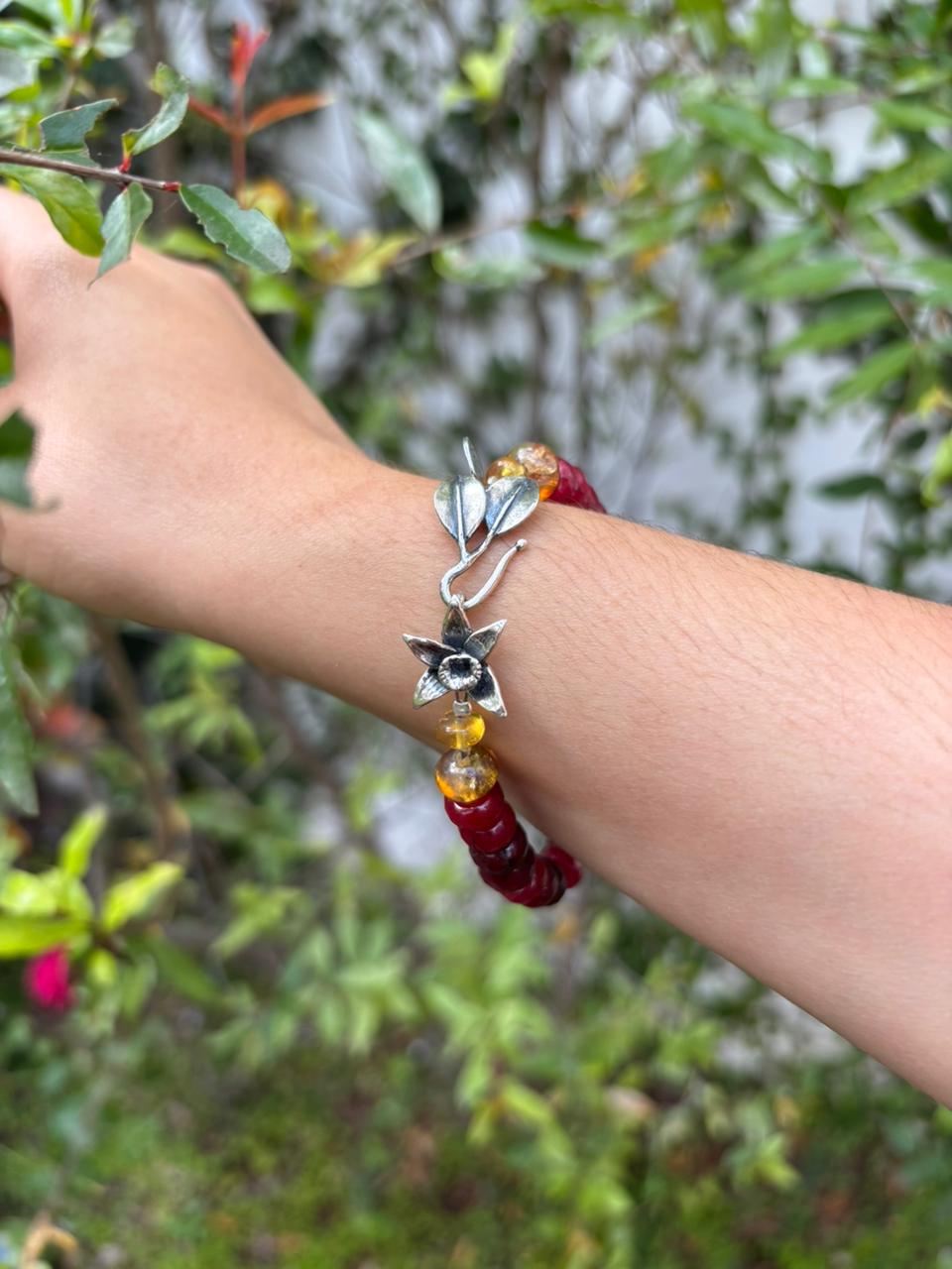 Pulsera Encanto de OrquÍdea