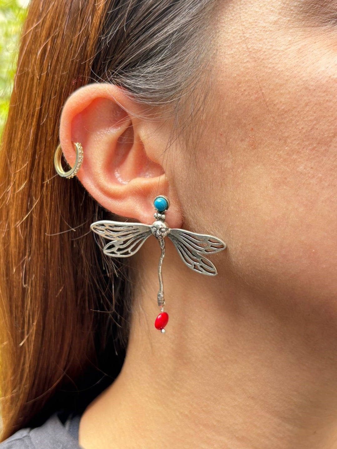 Aretes Libélulas con Rostro