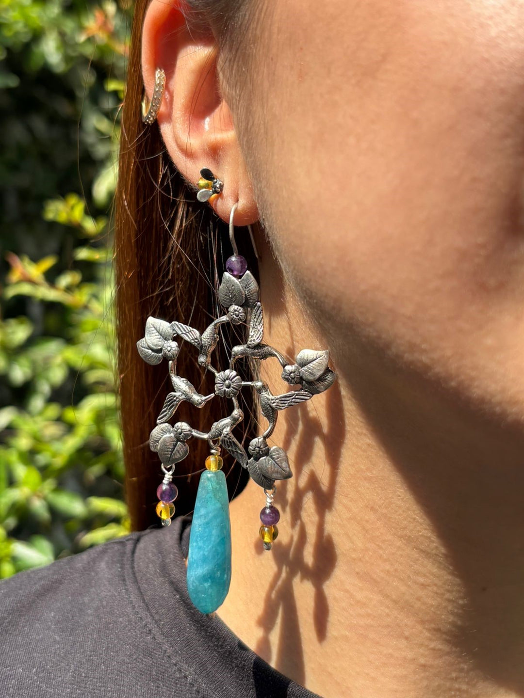 Aretes Picaflor Mandala