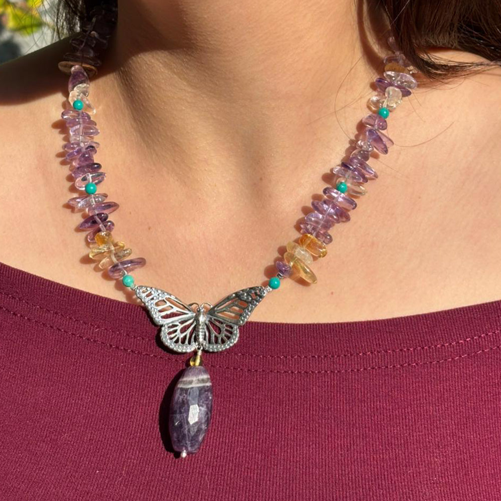 Collar Amatista al Viento