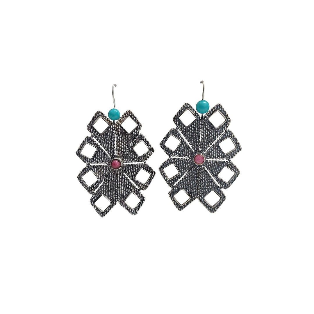 Aretes Flor Amuzgo Grande