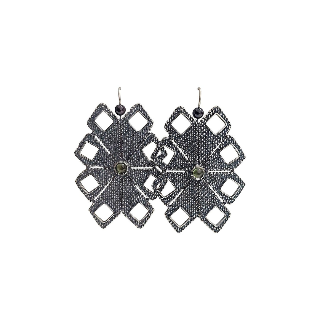 Aretes Flor Amuzgo Grande