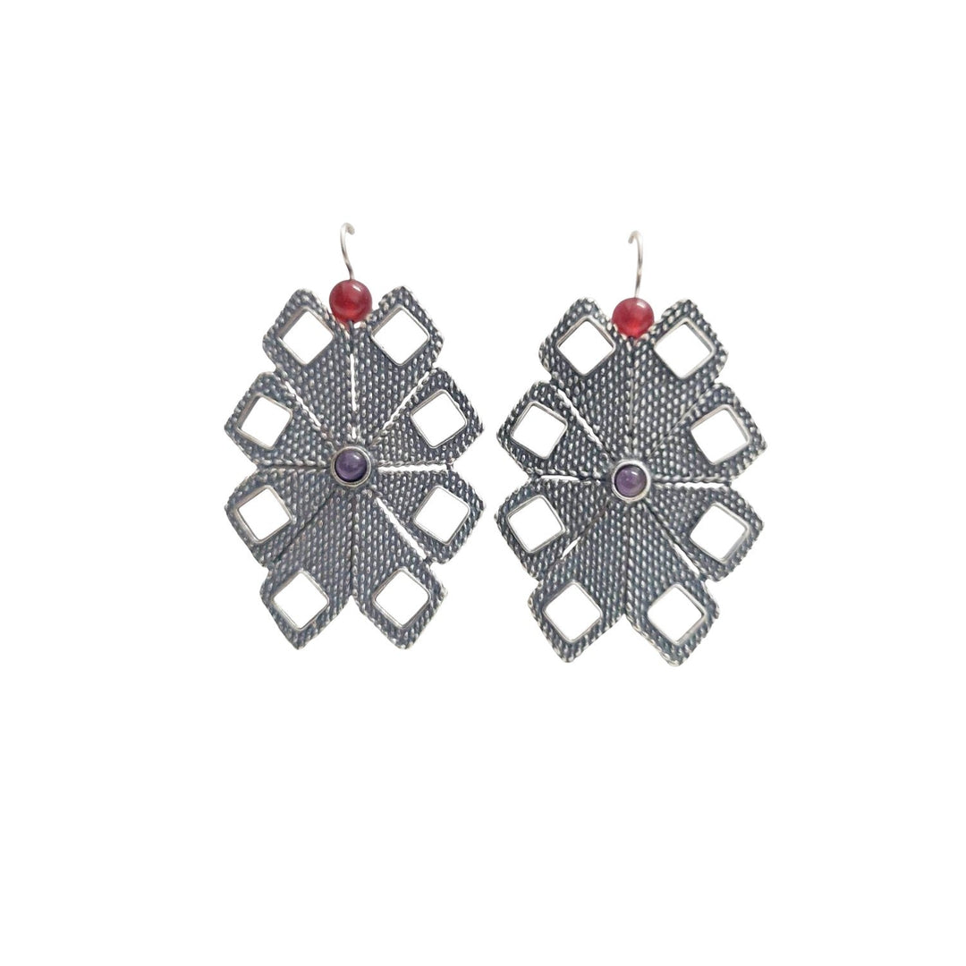 Aretes Flor Amuzgo Grande