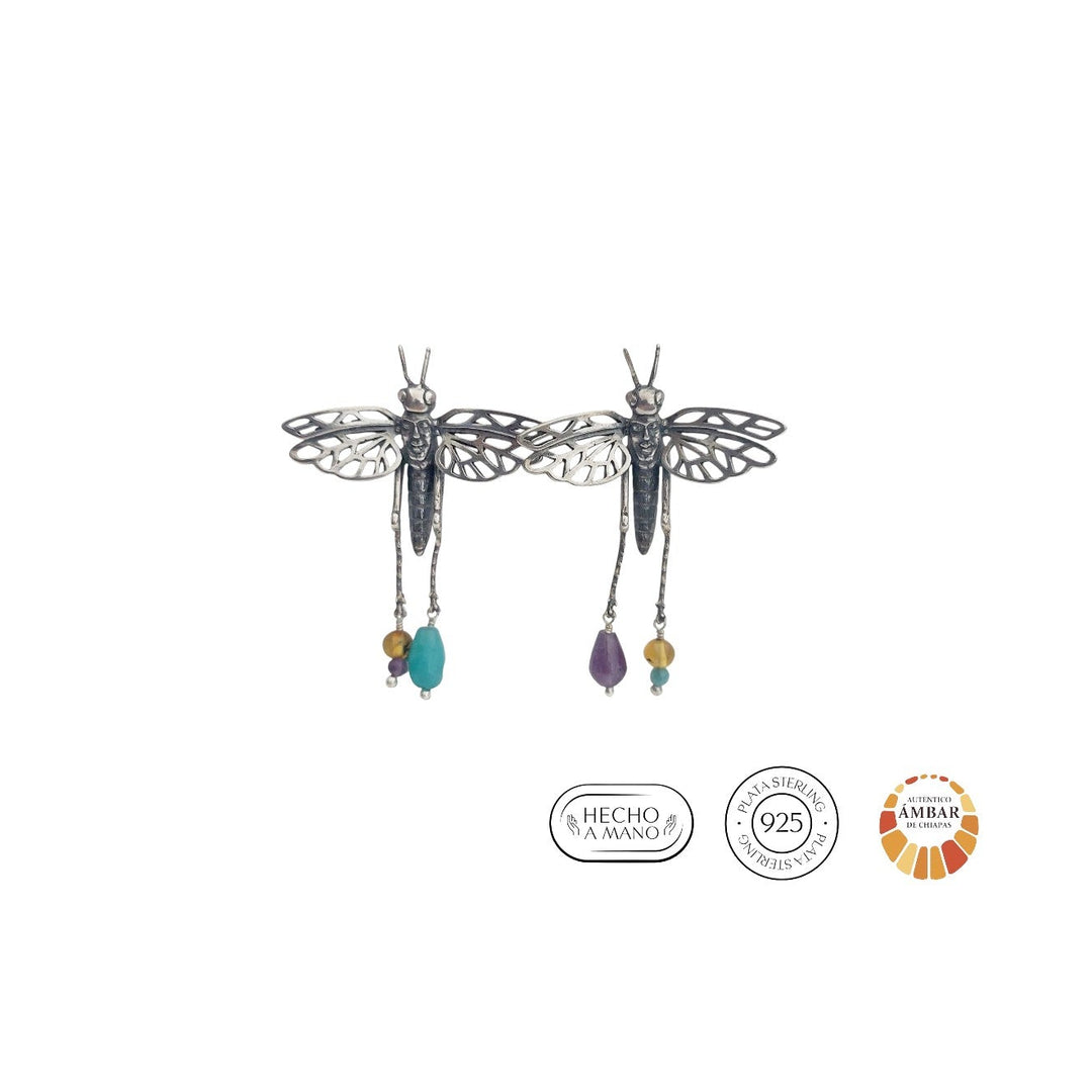 Aretes Saltamontes con Cara