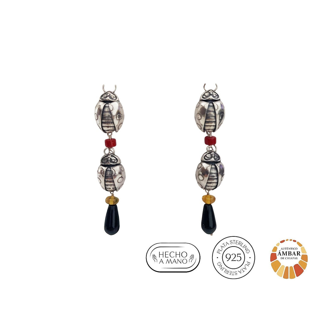 Aretes Catarinas dobles