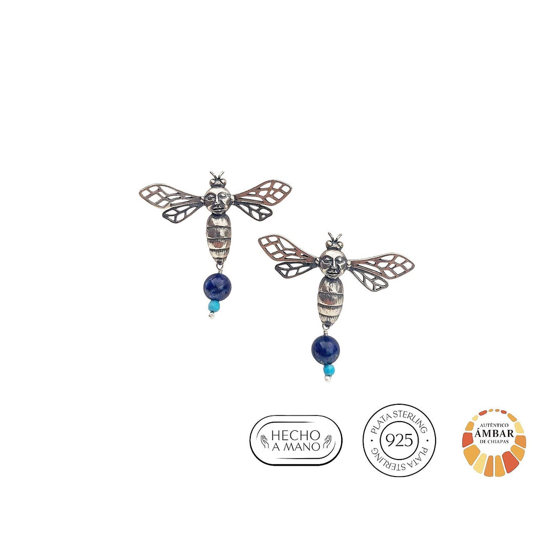 Aretes Abeja Rostro