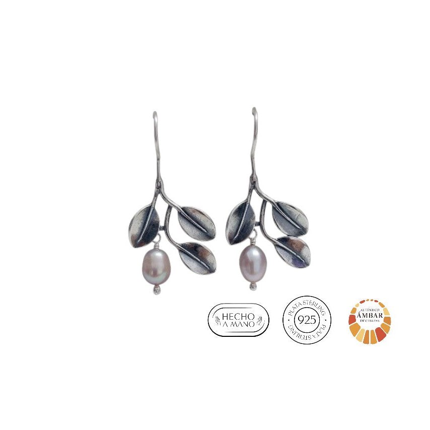 Aretes 3 Hojas de Manglar