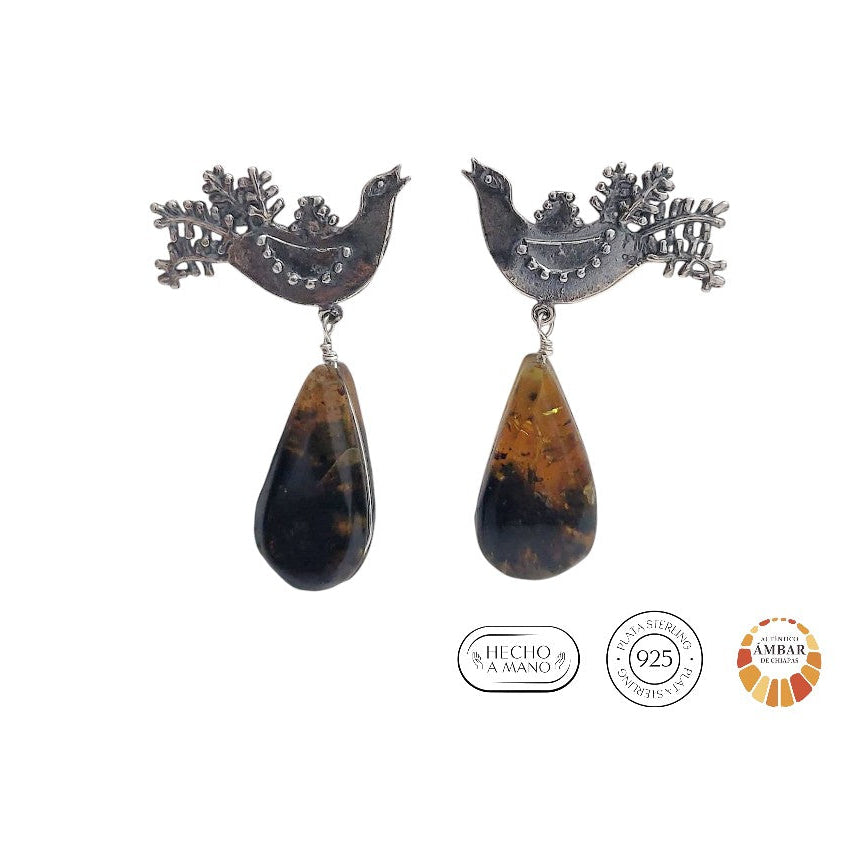 Aretes Ave Plumosa Ch.