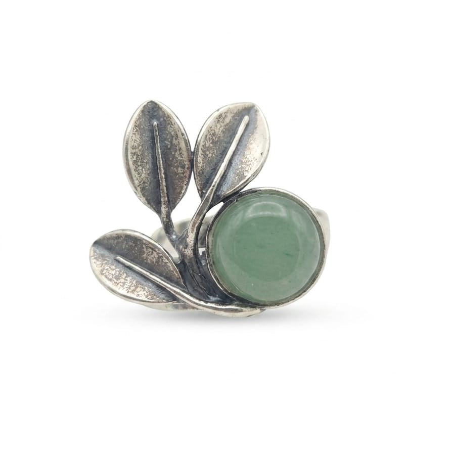 Anillo 3 hojas de manglar