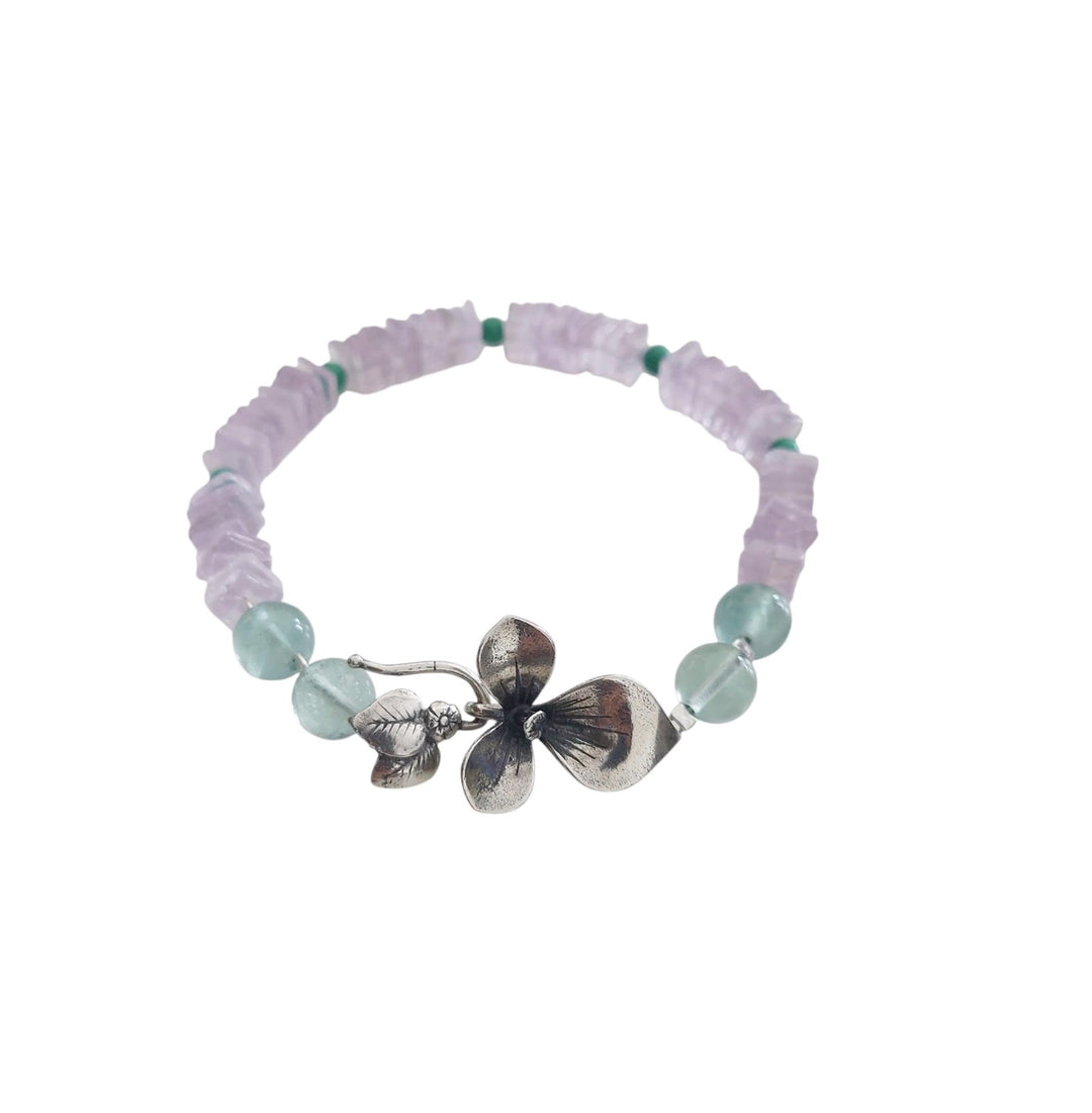 Indigo Flower Bracelet