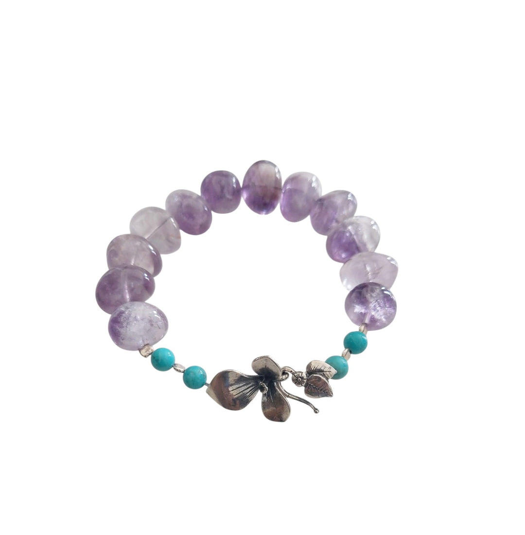 Indigo Flower Bracelet