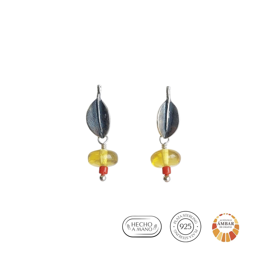 Aretes una Hojita Manglar
