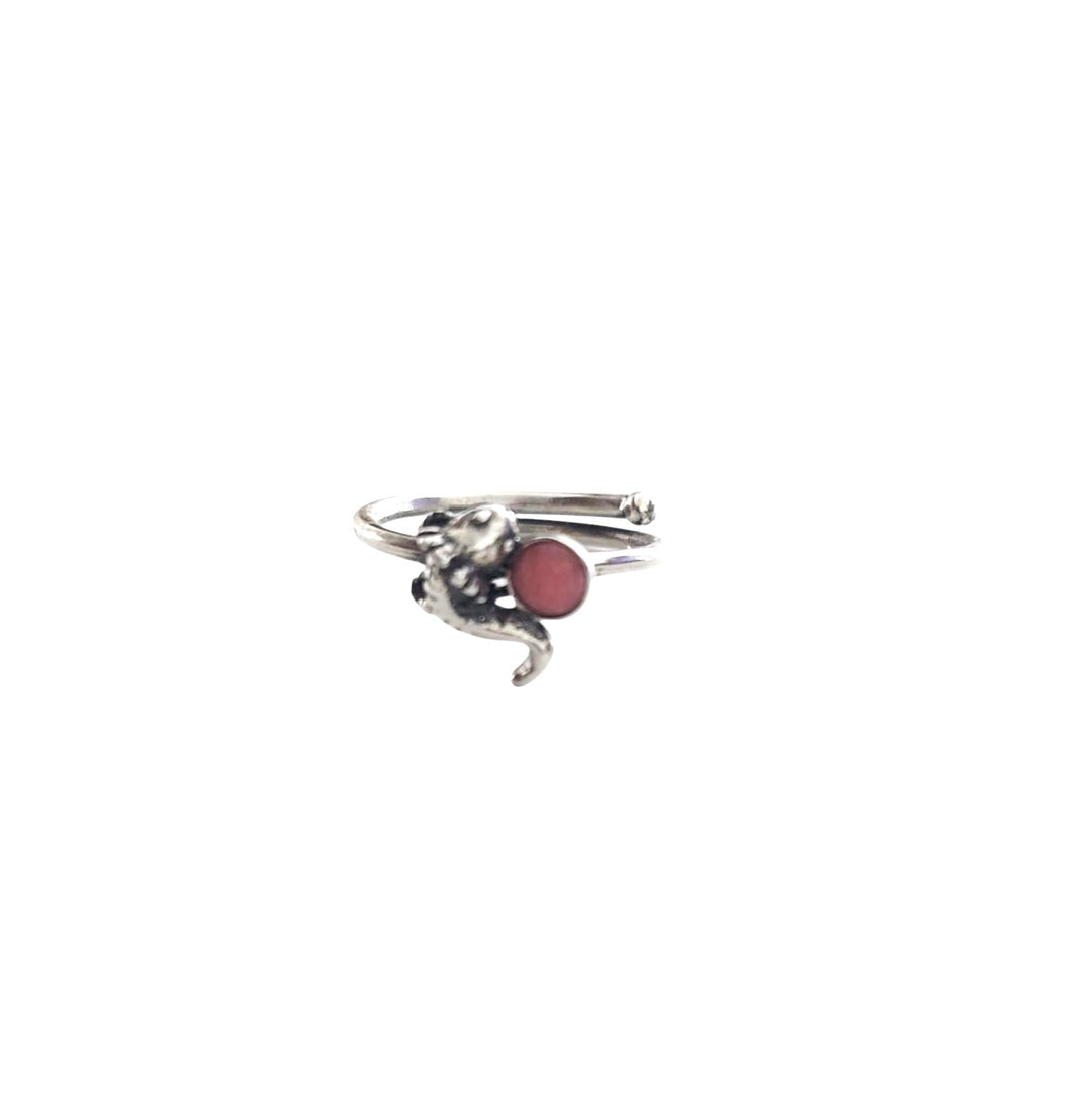 Mini Axolotl Ring with Bezel