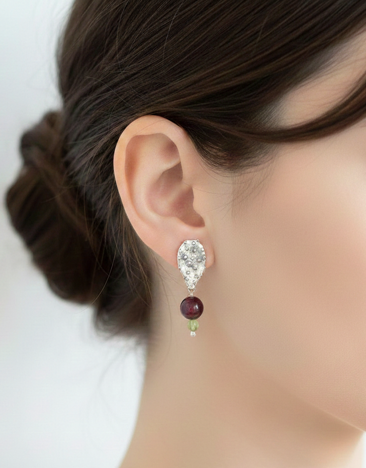 Aretes penca nopal ch.