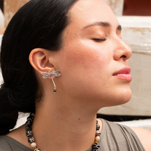 Medium dragonfly earrings