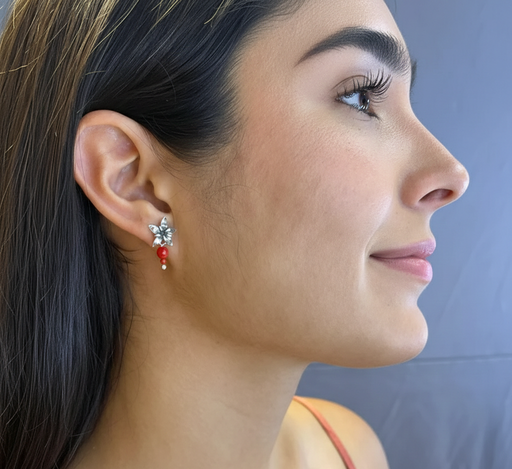 Aretes Flor de café