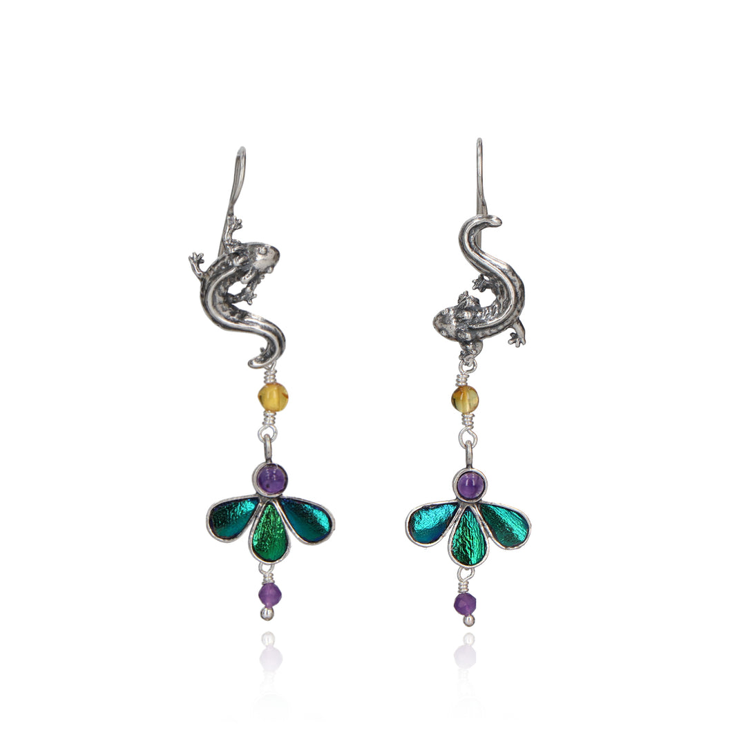 Arete Ajolote y Flor