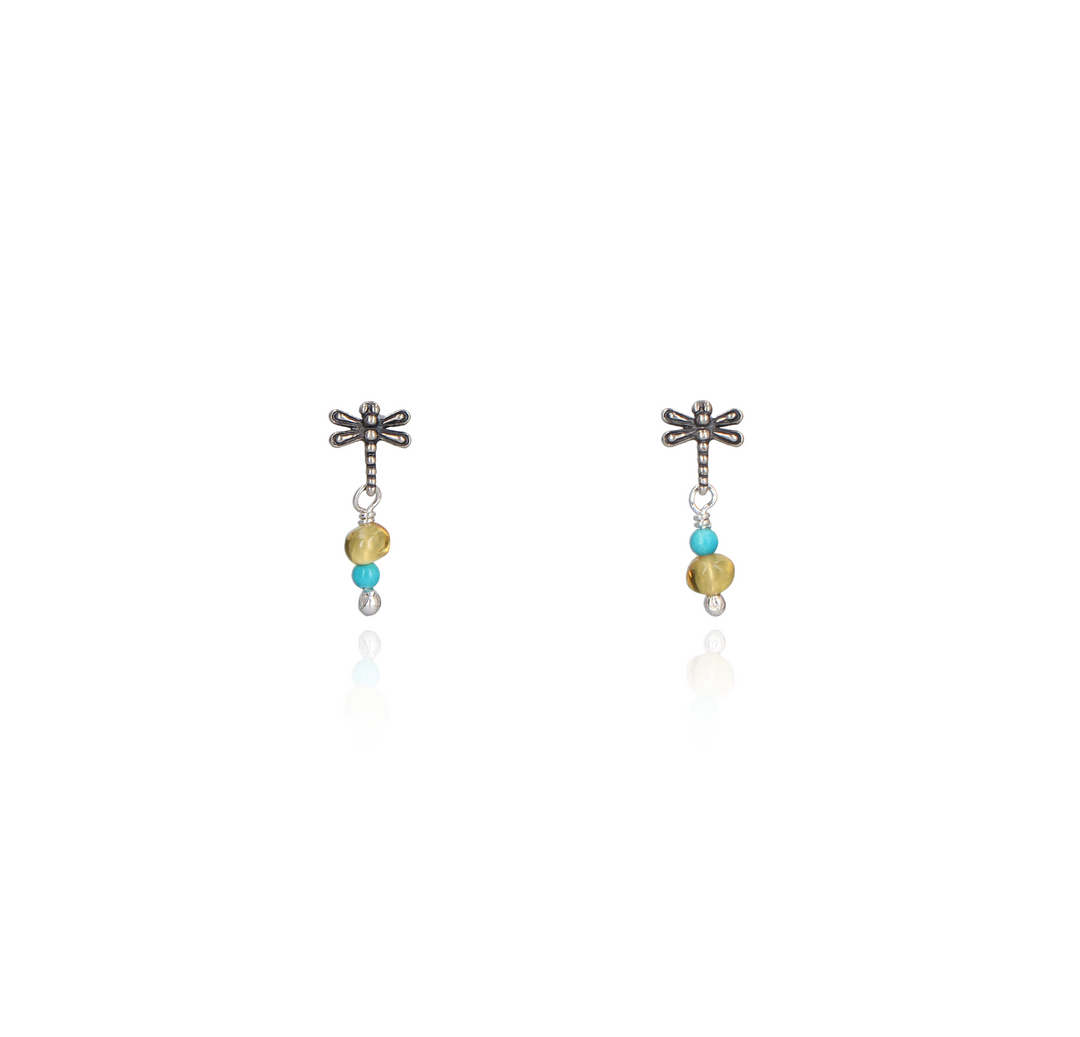 Aretes Libélula al vuelo