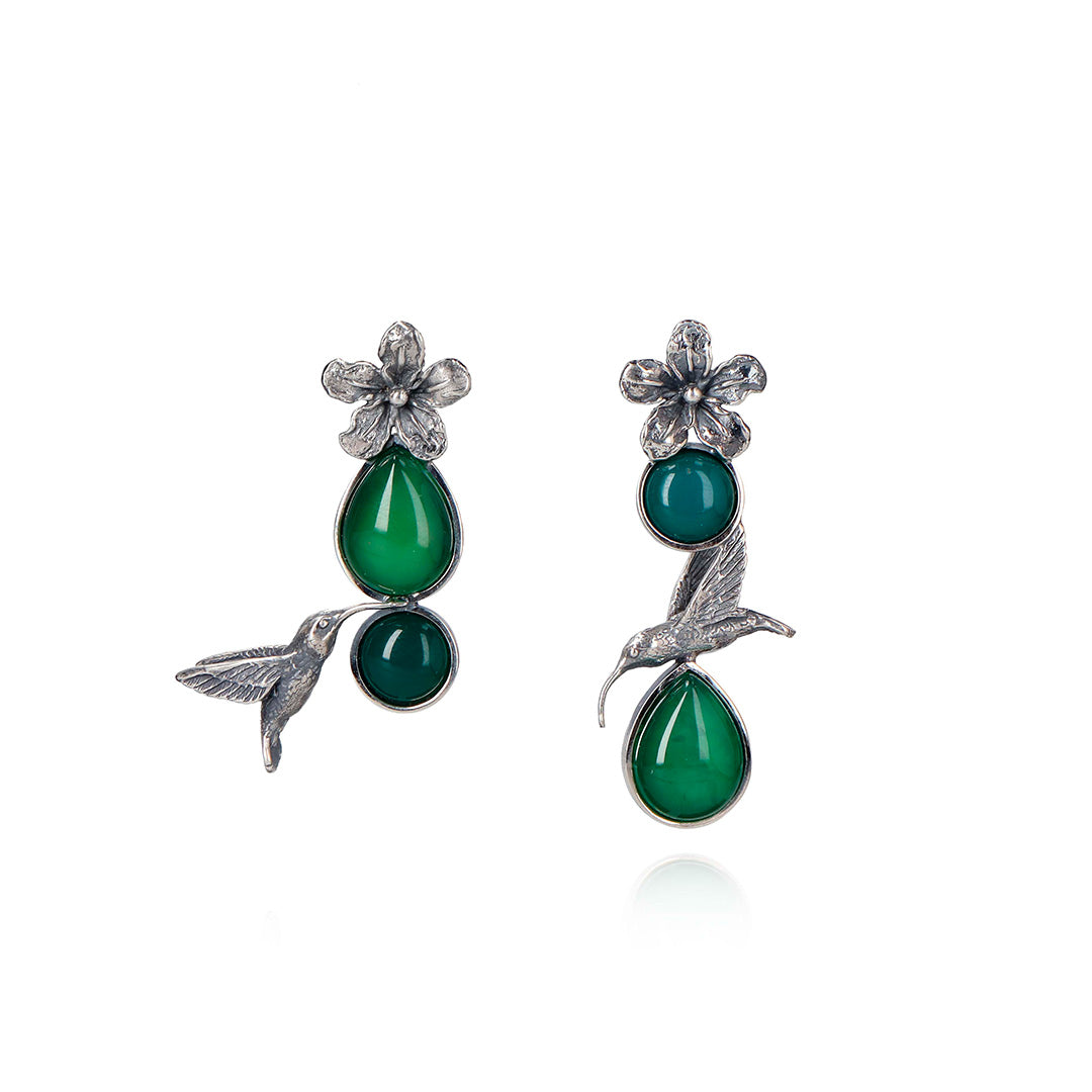 Aretes Colibríes con Biseles