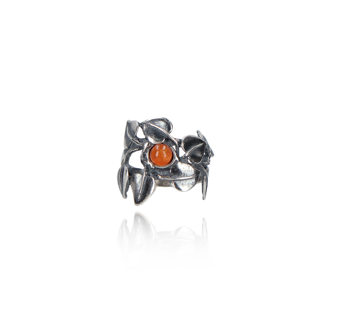 Large Music Leaves Ring