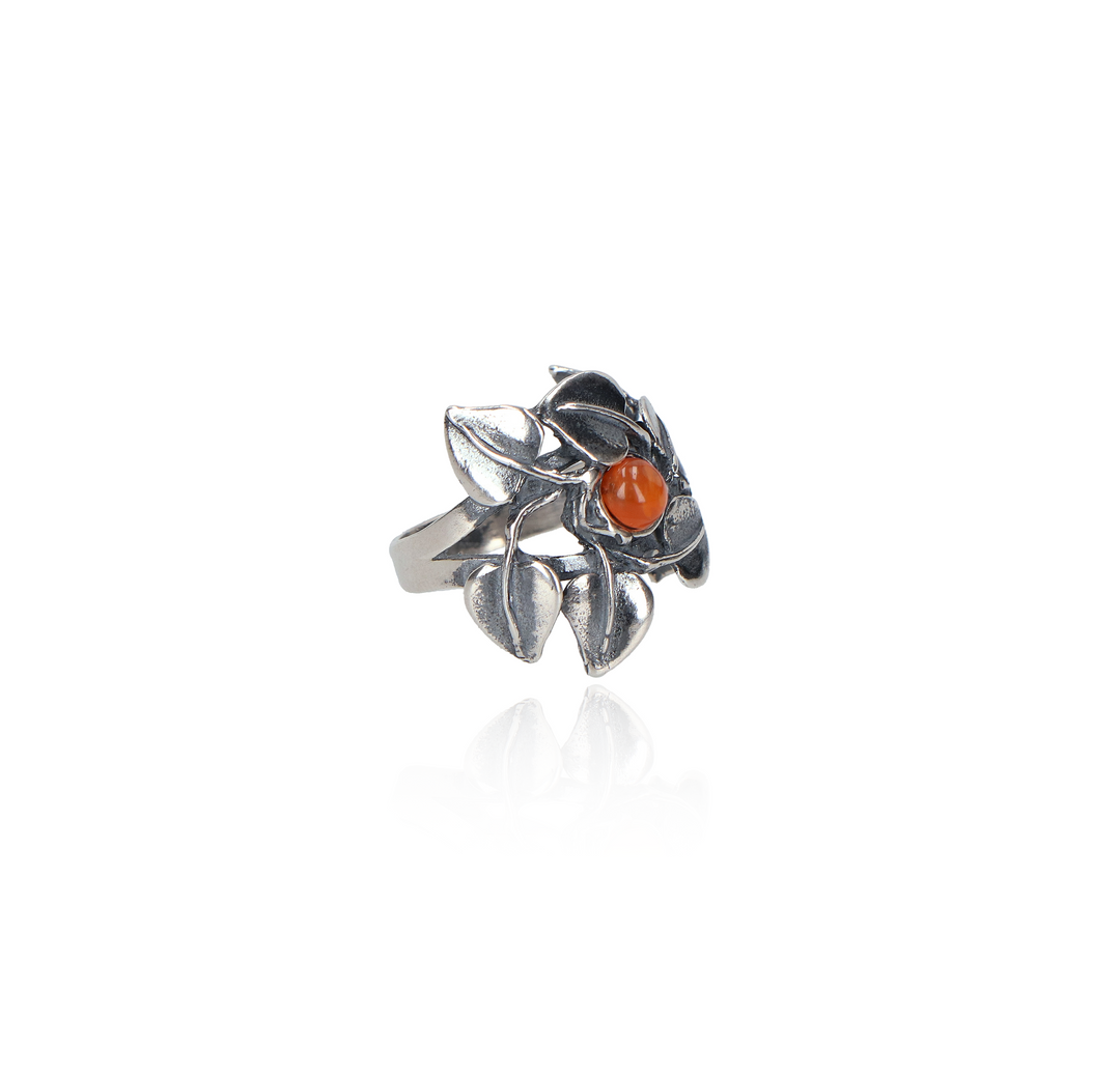 Large Music Leaves Ring