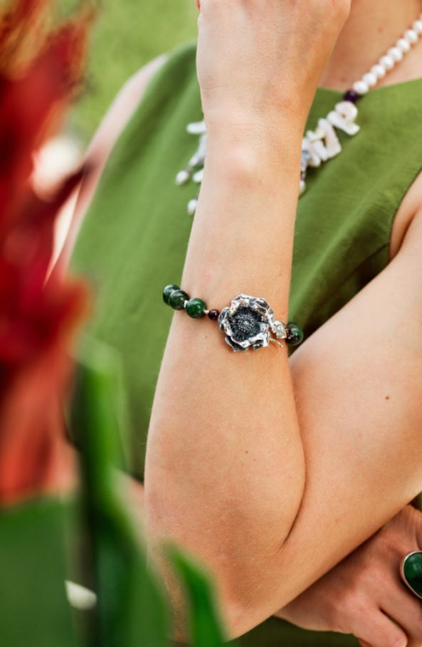 Pulsera Flor Cactus Mediana