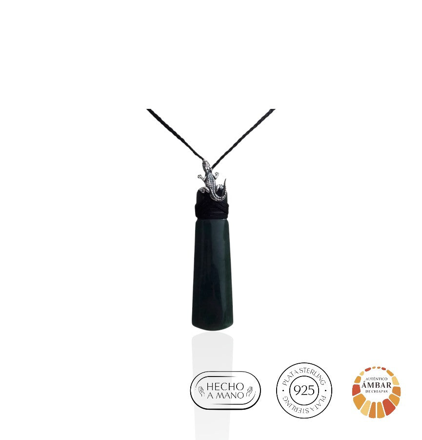 Dije Jade con Cocodrilo