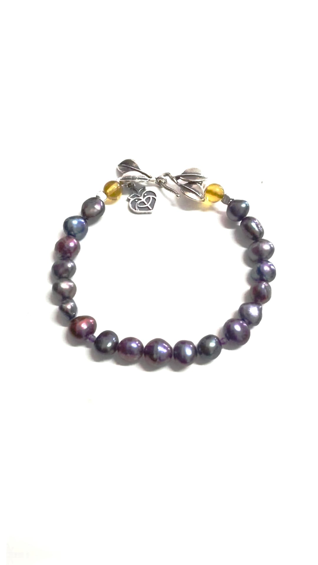 Pulsera Perlas 2 Hojas de Manglar