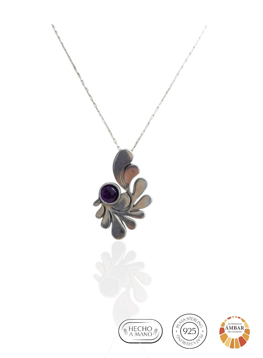 Pheasant feather pendant choker